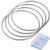 BCP Magic Four Connected Linking Rings Magic Trick Kit with instructions