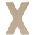 Darice 2862-X Paper Mache Letter - X - 8" Paper Mache Letter - X