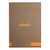 Rhodia A4 Color Head Stapled Pad No18  Lined - Taupe