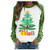 POTO Women s Christmas Pullover Sweatshirts Printed Long Sleeve Sweater Color Block Casual Crewneck Tee Shirts Tops