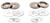 CRL Polished Nickel Replacement Washers for Back-To Back Solid Pull Handles - Set