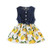 Toddler Girl Princess Dresses Infant Baby Girl Summer Dress Sleeveless Denim Top Floral Print Tutu Bowknot Skirts Sundress Playwear Outfits 12-18Months Toddler Girl Princess Dresses Infant Baby Girl Summer Dress Sleeveless Denim Top Floral Print Tutu Bowknot Skirts Sundress Playwear Outfits 12-18Months