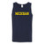 AT01 - Michigan Wolverines Basic Block Mens Tank Top - Large - Navy