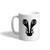 Ceramic Coffee Mug 11 Ounces inchV inch Funny Initial Monogram Letter v White Tea Cup Design Only
