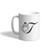 Ceramic Coffee Mug 11 Ounces inchT inch Snowman Initial Monogram Letter T White Tea Cup Christmas Design Only