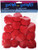 Darice Pom-Poms, 1.5-Inch, Red, 15-Pack