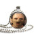 Hannibal Lecter 1 Inch Silver Plated Pendant Necklace or Keychain