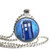 TARDIS 1 Inch Silver Plated Doctor Who Pendant Necklace or Keychain