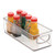 iDesign Plastic Storage Bin with Handles for Kitchen  Fridge  Freezer  Pantry  and Cabinet Organization  BPA-Free