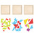 TOYANDONA 1 Set 3 in 1 Wooden Pattern Blocks Set Geometric Shape Puzzle Wooden Jigsaw Puzzles Educational Montessori Tangram Toys for Kids Children