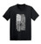 Haase Unlimited White American Flag - Distressed Infant Toddler Cotton Jersey T-Shirt  Black  3T