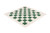The House of Staunton Regulation Vinyl Tournament Chess Board - 2.5 inch - Green