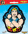 Ata-Boy DC Comics Wonder Woman 4 Full Color Sticker,Red & Blue