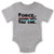 The Force is Strong with This One Baby Gray 6M Infant Bodysuit