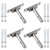 Wolfride 4PCS Invisible Floating Shelves Bracket Invisible Shelf Support Hidden Shelf Brackets Hardware Blind Shelf Mount for Floating Shelves