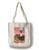 Lantern Press Cape Cod National Seashore  Massachusetts - Nauset Light and Sunset  100 percent Cotton Tote Bag - Reusable