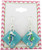 Silver-tone Blue Enamel Seahorse Charm Dangle Earrings