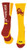 TCK Arizona State Perimeter Crew Socks  Gold Maroon White  Medium