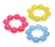 Nuby IcyBite Soother Ring Teether, Colors May Vary