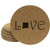 Love New Mexico Coasters - Round Cork - set of 5