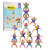 Xianggu Upgraded Version Plastic Stacking Blocks  Hercules Balance Stacking High Building Blocks  Hercules Acrobatic Troupe Interlock Toys  Educational Toys  for Kids Brain Game