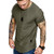Fashion Mens T Shirt Muscle Gym Workout Athletic Shirt Cotton Tee Shirt Top Green