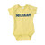YC01 - Michigan Wolverines Basic Block Creeper - 6 Months - Maize