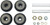 URO Parts 124 330 0675 Front Lower Inner Control Arm Bushing Kit