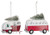 Ganz Santa's Ride Van and Camper Ornaments Set of 2 Assorted