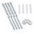 Floating Shelves Brackets 6-2 5 Inch Socell 4pcs Floating Shelf Brackets Blind Shelf Supports Floating Shelf Shelves Hardware Hidden Brackets for Floating Wood Shelves Invisible Support
