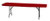 Creative Converting Plastic Stay Put Banquet Table Cover, 30 by 96-Inch, Regal Red