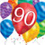 Creative Converting 16Count 90Th Birthday Balloon Blast Lunch Napkins, Multicolor