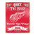 Party Animal NHL Embossed Metal Vintage Detroit Red Wings Sign Party Animal NHL Embossed Metal Vintage Detroit Red Wings Sign