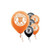 Amscan San Francisco Giants Major League Baseball Printed Latex Party Balloons, 12", Black/Orange