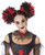 California Costumes Women s Clown Puffs  RED Black  One Size