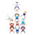Hercules Stacking Blocks Game  Wooden Balance Building Blocks Stacking Game Plastic Balance Acrobatic Troupe Interlocking Toys Kids Troupe Balancing Toy for Boys and Girls  12 Pieces