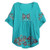 Kafeimali Women s Tops Batwing Floral Embroidered Loose Peasant Mexican Blouse  Green