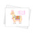 Llama Cards with Envelopes  Note Cards for Kids with Envelopes  Blank Stationery Note Cards  Stationary Gift for Girls  Thank you Note Cards  Pack of 10 Folded Note Cards