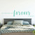 Love Wall Decal - We Decided On Forever With Personalized Year - Vinyl Sticker Art for Living Room  Bedroom or Home Decor