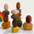 WayJaneDTP 15pcs Wooden Building Blocks Balancing Blocks Set Wooden Rocks Sorting Stacking Balancing Stones Educational Preschool Learning Toys Building Blocks Game Stacking Artware
