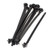 Uxcell Nylon Adjustable Auto Push Mount Cable Tie, 167mm Long, 10 Pcs, Black