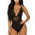 Women Lingerie Lace Babydoll V Neck Sleepwear Strap Chemise Black