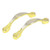 Aexit 2pcs 3.5 inch Cabinet Hardware Long Two Tone Zinc Alloy Knob Drawer Cabinet Door Pulls Pull Handles