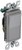 Leviton 5603-2GY 15 Amp, 120/277 Volt, Decora Rocker 3-Way AC Quiet Switch, Residential Grade, Grounding, Gray