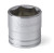 KD Tools 80358 Standard Socket, 3/8" Drive, 6 Point