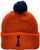 Illinois Fighting Illini Youth Cuffed Pom Knit Hat Block Orange