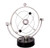 Kinetic Art Perpetual Motion Desk Toy  Perfect Desktop Toys for Office with Motion  Executive Desk Toys - Moon Chrome