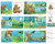 Soft Book Fabric Panel Bear Counts in Multi 100 percent Premium Quality Cotton Fabric by The Panel