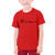 Tesla Logo Pattern Shirt Youth Teenager T Shirt Boys  and  Girls Short Sleeve T Shirt Cotton Tee Red