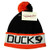 Mitchell  and  Ness NHL Anaheim Ducks Vintage Block Cuffed Knit Hat Pom Beanie